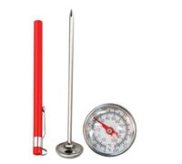 Soil Temperature Thermometer - 127x26mm Stainless Steel, Planting Measurement Tool | Perfect For Yards Gardens Patios Greenhouses Planting Seedlings Potting Outdoor Indoor Farming Agriculture