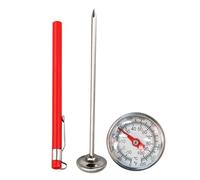 Soil Temperature Thermometer - Rust Resistant Stainless Probe, Accurate Compost Monitoring, Long Stem Garden Temp Meter Tool, Seasonal Planting Indicator | Gardens Yards Patios Landscaping