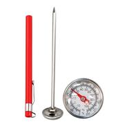 Soil Temperature Thermometer - Stainless Steel Ground Temp Meter | Rust Resistant Soil Temp Meter | Gardening Accessories Compost Thermometer for Beginners Professionals