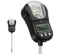 Soil Test Kit, 7-in-One Soil Moisture PH Meter Fertility Test, Dual Screen w/Digital Soils Temp/Air Temp & Humidity for Plants Gardening Lawn Farm