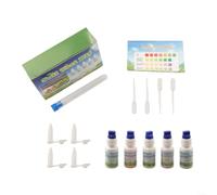 Soil Test Kit NPK pH Measurement Liquids for Gardening - 10ml Solution Set for Nitrogen Phosphorus Potassium Analysis Indoor Outdoor Plants Vegetable Yard Farming