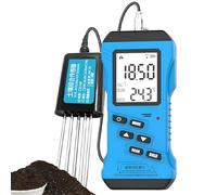 Soil Tester, Digital pH Meter with Backlit LCD, NPK Tester, Moisture & Temperature Sensor - Garden Soil Test Kit for Lawn, Farm, Indoor/Outdoor Plants