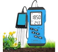 Soil Tester Kit, 7 in 1 Soil Test for Nitrogen, Phosphorus, Potassium, pH, Moisture, Nutrient Conductivity, High Accuracy Digital Meter for Soil Fertility Assessment