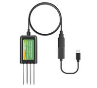 Soil Tester with Corrosions Resistant Probe USB Powered App Integration for Multiple Analysis Real Time Health Diagnostic Tool with USB
