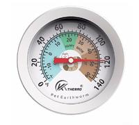 Soil Thermometer 40cm/50cm Stainless Steel Plant Soil Moisture Meter For Compost And Garden Temperature Measurement With Large Dial(50cm)