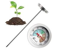Soil Thermometer - Accurate Temperature Probe | Ground Temperature Thermometer | Soil Temperatures Gauge Suitable For Gardening, Farming, And Outdoor Soils Monitoring