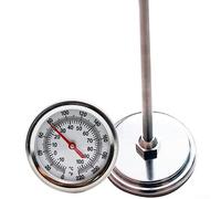 Soil Thermometer, Water Compost Thermometer Stainless Steel Probe Temperature Guide 50cm Length Home Gardening Tool