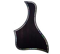 Soild Acoustic Guitar Pickguard Rosewood Inlay Solid Wood with Self Adhesive Abalone Flower for Martin D-45 and Taylor Guitar or Folk Acoustic Guitar Scratch Plate