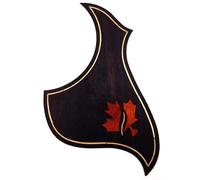 Soild Acoustic Guitar Pickguard Rosewood Inlay Solid Wood with Self Adhesive Abalone Flower for Martin D-45 and Taylor Guitar or Folk Acoustic Guitar Scratch Plate