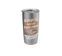 Soil's Best Employee No Benefits Required Earthworm Stainless Steel Insulated Tumbler