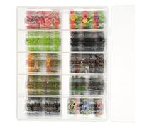 SOIMISS 1 Box Nail Art Sticker for Women Assorted Color Nail Decals Box with Patterns Easy to Apply Fashionable Designs for Professional and Home Use