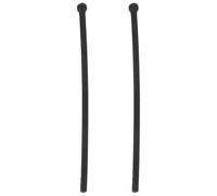 SOIMISS 1 Pair Black Silicone Anti-slip Eyeglass Temple Tips Sleeve, Soft Glasses Leg Covers Scratch Protection for Thin Frame Eyewear, Replacement Arm End Caps for Secure Fit