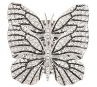 SOIMISS 1 Pair Butterfly Shoe Clips for Wedding Shoes Decorative Rhinestone Design Alloy Material Multi-purpose Accessories for Graduation and Birthday