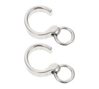 SOIMISS 1 Pair Stainless Steel Parrot Foot Chain Rings for Birds Training Rust Resistance and Multifunctional Features Suitable for Flying Training and Outdoor Activities