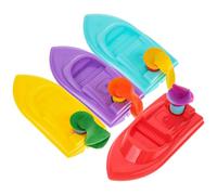 SOIMISS 1 Set Balloon Powered Boat Set DIY Educational Science Kit for Fun and Engaging Recoil Boat for Classroom Experiments and Learning Activities Random Color