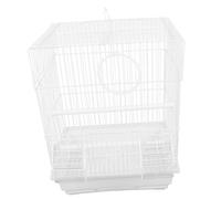 SOIMISS 1 Set Birdcage Bird Travel Cage Parrot Cages for Large Birds Parrot Travel Carrier Bird Carrier Parakeet Cage Bird Transport Cage Small Bird Carrying Cage Parrots Iron White
