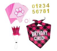 SOIMISS 1 Set Dog Birthday Party Girl Theme Dog Bandana Hat Complete Puppy Birthday Decorations Cats Fun Party Accessories for Pet Celebrations