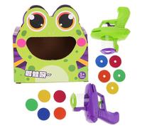SOIMISS 1 Set Dual Player Flying Disc Launcher Fun Outdoor Game for Soft Discs for Develops Motor Skills and Coordination for Family Activities and Parties