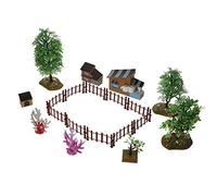 SOIMISS 1 Set Farm Model Decor Simulation Micro Landscape Decoration for DIY Scene Layout with House Trees and Fences Stimulate Imagination Creativity