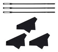 SOIMISS 1 Set Flute Cleaning Rod Set with Cleaning Cloths Rods Cloths for Easy Dust Removal and Maintenance Durable and Lightweight Design