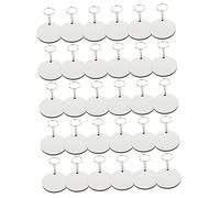 SOIMISS 1 Set Heat Transfer Key Chain Blanks Plush Holder Tokens Lanyard Keychain Tag Chains Loop Tassel Key Chain Car Kit Infusible Coasters Cart Badge Reels Retractable Wallet Tabs Alloy