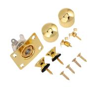 SOIMISS 1 Set Jack Socket Plate Strap Lock Buttons Volume Knobs String Retainer for Electric Guitars Aesthetic Enhancement Comfortable Playing Experience