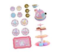 SOIMISS 1 Set Unicorn Tea Set for Dessert Tower Play House Accessory Educational Role Play Kitchen for Bright Color and Flexible Design