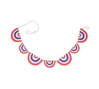 SOIMISS 1 Set Usa Independence Day Felt Banner of Patriotic Bunting for Memorial Day Indoor Outdoor Decor