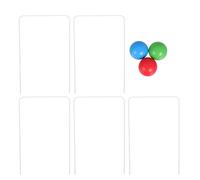 SOIMISS 1 Set Wooden Balls Metal Wickets Outdoor Lawn Game Accessories for Fun Backyard Activities Family Bonding