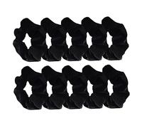 SOIMISS 10 Pack Black Velvet Scrunchie Hair Elastics Stretchy Hair Bands for Women Soft No Snag for Ponytails and Styling