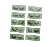 SOIMISS 10 Pairs False Eyelashes Base Card Mixed Styles for Makeup Providing Soft and Voluminous Look Suitable for Party Occasions