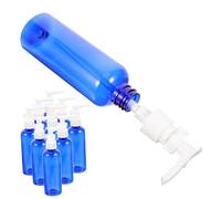 SOIMISS 10 Pcs Blue Plastic Pump Bottles for Travel Lightweight Leak Lotion and Shampoo Dispensers Eco Friendly Refillable Liquid Bottles for Outdoor Camping and Business Trips