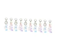 SOIMISS 10 Pcs Bunny Keychains Bag Hanging Ornament Funny Keychains Rabbit Decor Wallet Key Holder Animal Keychain Men Pendant Easter Rabbit Keychain Kawaii Keychains Mens Pendant Acrylic