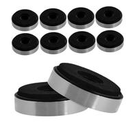 SOIMISS 10 Pcs Silver Amplifier Isolation Pads for Dvd Speaker Shock Absorber Feet Mats Anti-vibration Speaker Spike Replacements Easy Installation for Audio Equipment