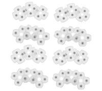 SOIMISS 10 Sets Handle Conductive Glue Pad Controller Conductive Silicone Pad Controller Button Internal Buttons Repair Replacement Parts White Silica Gel