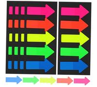 SOIMISS 10 Sets Re Stickable Arrow Shaped Page Markers Book Index Stickers for Easy Reading and Note Organization for Students and Book Lovers