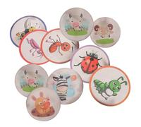 SOIMISS 10 Sheets Cartoon Potty Training Decals for Color Changing Toilet Stickers with Animal and Urine Activated Easy to Rinse Odor Resistant Potty Stickers for Boys