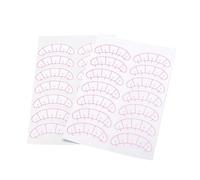 SOIMISS 10 Sheets Grafted Eyelashes Stickers for Eyelash Extension Practice Isolated Position for Professional Use in Salons