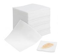 SOIMISS 100 Pcs Large Square Cotton Pads Makeup Remover, 20x20cm Soft Non-Woven Facial Cleansing Wipes, Lint Free Cosmetic Pads for Face, Eye & Nail Polish, Cotton Wool Alternative for Sensitive Skin
