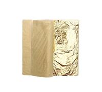 SOIMISS 100 Sheets Imitation Gold Leaf Metallic Foil for Arts Crafts Decoration Gilding Frames DIY Home Interior Design