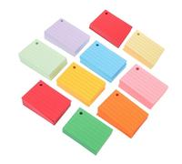 SOIMISS 1000pcs A8 Lined Index Cards 7.4x5.1cm Flashcards for Study and Exams Portable Vocabulary Study Note Cards with 10 Colors Blank Paper Memo for School and Office Use