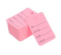SOIMISS 1000pcs Jewelry Tags with String Blank Writable Paper Hang Labels for Clothing Shoes Bags and Artworks Sturdy Marking Tags for Retail Presentation