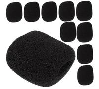 SOIMISS 100pcs Blowout Microphone Sponge Cover for Headset and Lapel Microphone Windproof Mic Sponge Covers Mic Protector for Studio and Live Performance