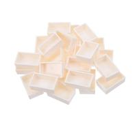 SOIMISS 100pcs Compact Watercolor Palette Pan Portable Empty Paint Mixing Tray with Individual Square Pans Lightweight Travel Paint Palette for Artists