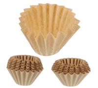 SOIMISS 100Pcs Disposable Wood Fiber Coffee Filter Papers Shape Stackable Portable Single-use Coffee Filtering Papers for Drip Brewing Home Office