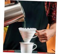 SOIMISS 100pcs Drip Coffee Filter Papers Tear Resistant Paper Coffee Filters for Manual Brewing Home Office Use Lightweight Basket Style