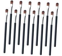 SOIMISS 100pcs Eye Shadow Brush for Women Portable Silver Handle Makeup Tools for Eye Makeup Blending and Lip Application Comfortable Grip for Professional and Personal Use