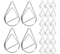 SOIMISS 100pcs File Document Paper Clips Drop Shaped Small Steel Not Easy to Deform Keep Things Organized Lovely Decorative Design for Notebooks and Scrapbooks
