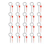 SOIMISS 100pcs Fire Extinguisher Replacement Pull Pins Plastic Seals, Metal Lock Pins Set for Fire Equipment Security and Safety Compliance in Industrial Use
