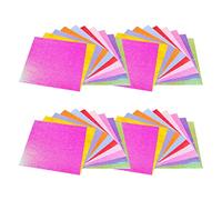 SOIMISS 100pcs Glitter Handmade Paper for DIY Origami Crafts Pearlized Folding Paper Safe and Odorless for Christmas and Holiday Decorations